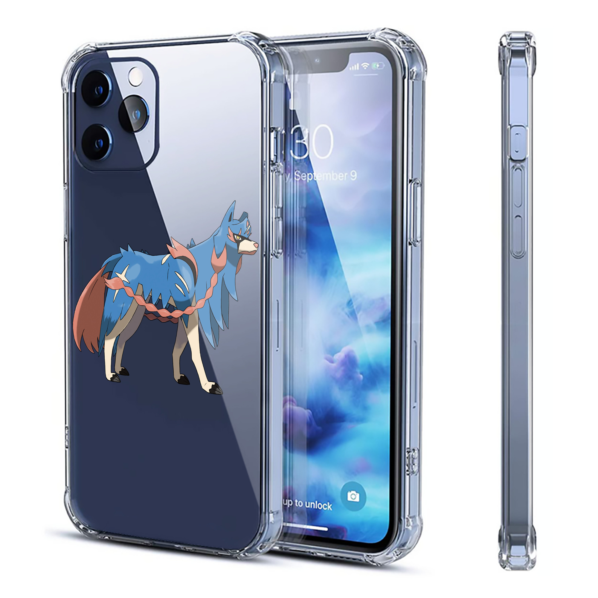 （画像用） ポケットモンスター Pokémon 【iPhone 12シリーズ対応】透明スマホケース（クリアソフトケース）